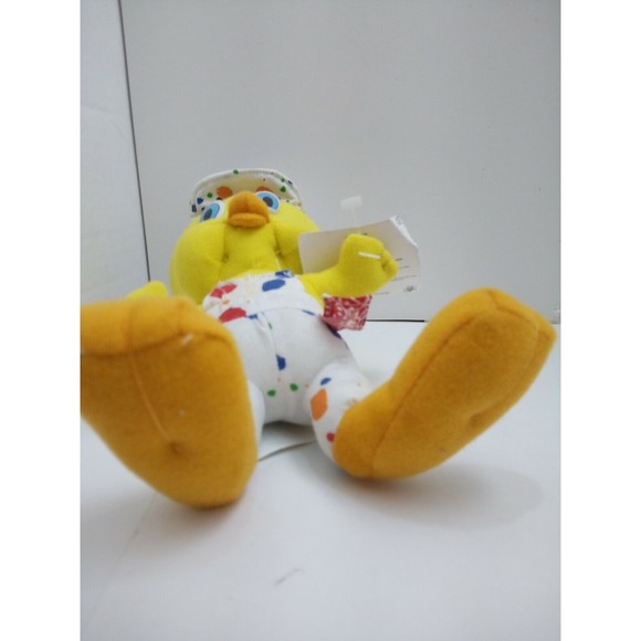 Looney Toons Painter Tweety Bird. With Tag.  9".  1998. - Picture 7 of 11